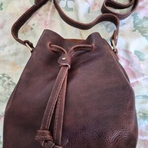 Portland Leather Rich Brown Crossbody Bag